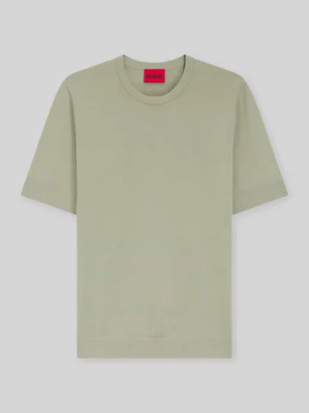Sweter o kroju slim fit z drobnego splotu Hugo