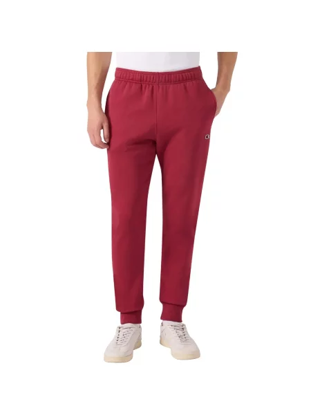 Damskie spodnie Champion Rib Cuff do treningu czerwone