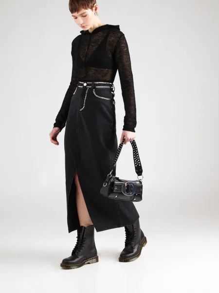 Nasty Gal Sukňa čierna