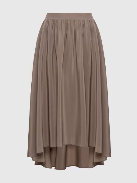 Спідниця міді Violet із шовку Joseph сіра