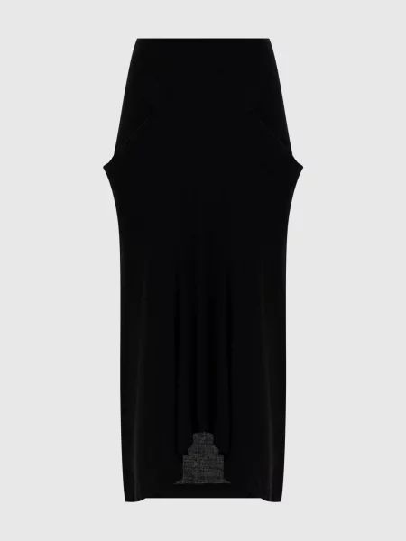 Спідниця міді з вовною Y`s Yamamoto чорна