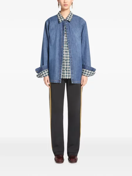 Cămașă de blugi Dries Van Noten plic albastru