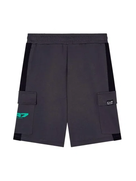 Emporio Armani Kalhoty EMPORIO ARMANI kids BERMUDA FELPA BERMUDA' šedá