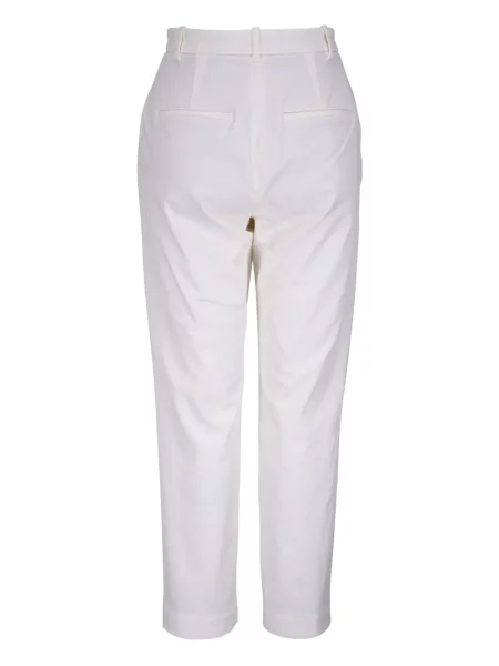 Pantaloni Vince stretch alb