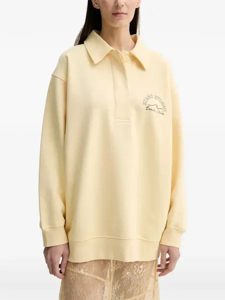 Kołnierzykowy top Stand Studio żółty