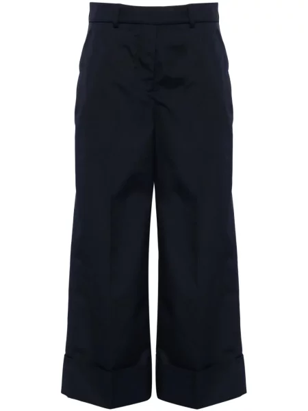 Pantaloni Thom Browne din țesătură twill albastru
