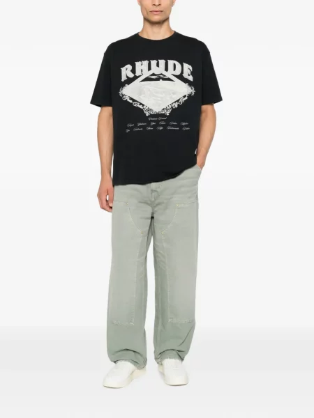 Tricou Rhude cu imagine negru