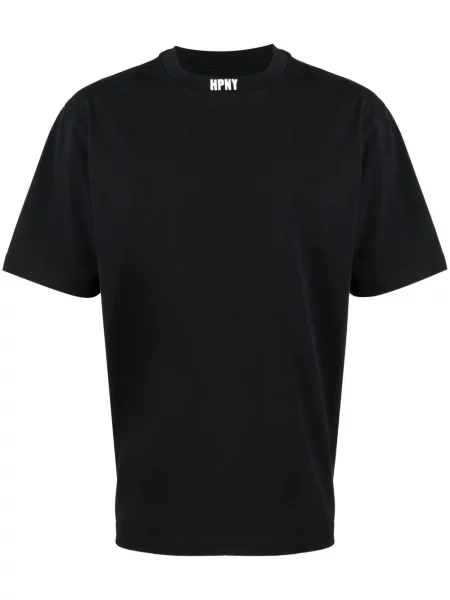 Tricou Heron Preston cu decolteu rotund cu autograf negru