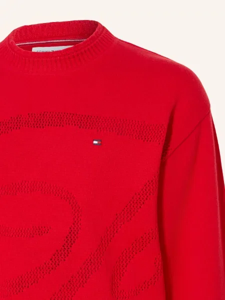 Tommy Hilfiger Sweter rot czerwony
