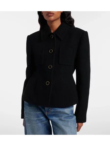 Geacă Chloé de lână negru