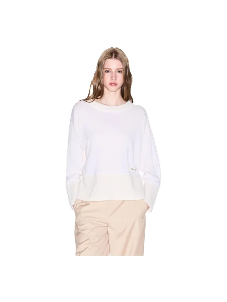 Armani Exchange Sveter Écru biela