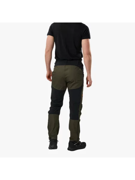 Spodnie Outdoor Wędrówki Mężczyzna Nordkap Wiatroszczelny czarne