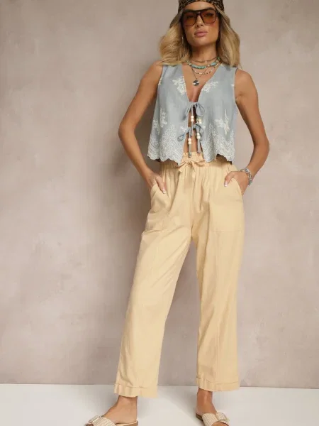 Pantaloni Tyswia bej