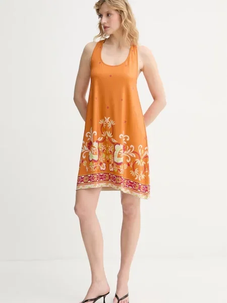 Twinset plážové šaty oranžové