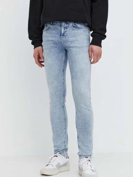 Дънки Karl Lagerfeld Jeans синьо