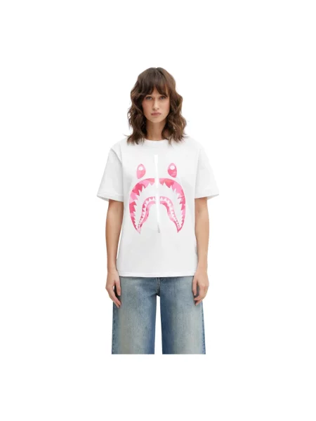 A Bathing Ape t-shirt Camo Shark biała