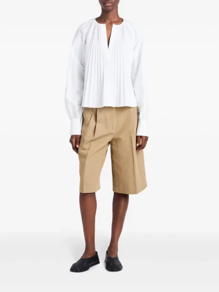 Plisuotas palaidinė Proenza Schouler balta