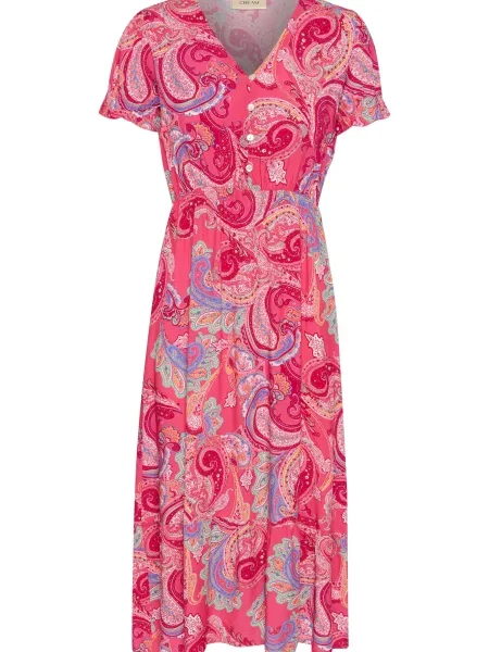 Cream Šaty Lina mix barev / tmavě růžová