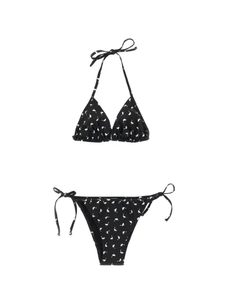 Bikini Moschino cu imagine negru