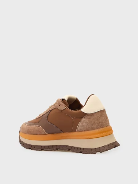 Кожаные кроссовки Prpy коричневые