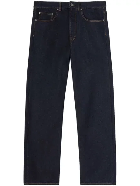 Blugi Palm Angels cu broderie albastru