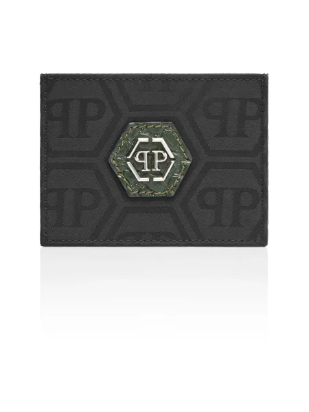 Portfel Philipp Plein skórzany czarny