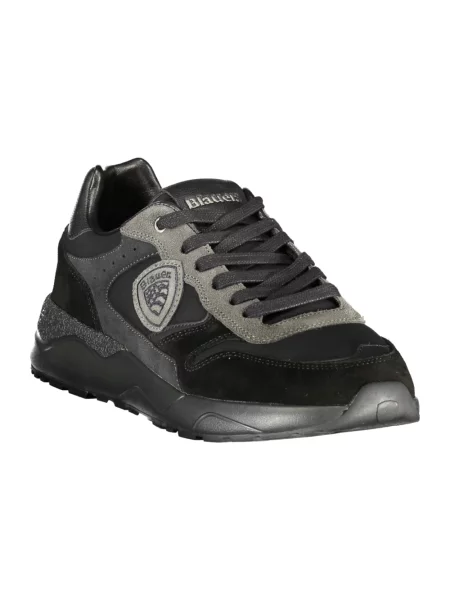 Sneakersy Blauer skórzane czarne