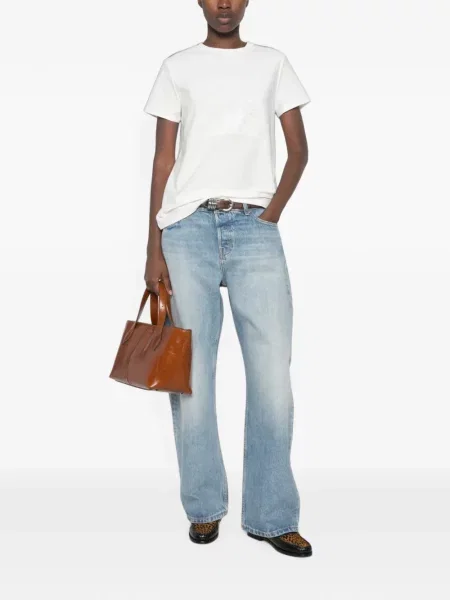 Tricou Max Mara cu imagine cu decolteu rotund alb
