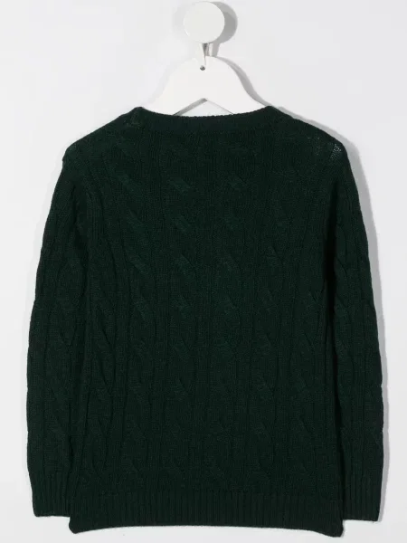 Sweter dziecięcy Siola zielony