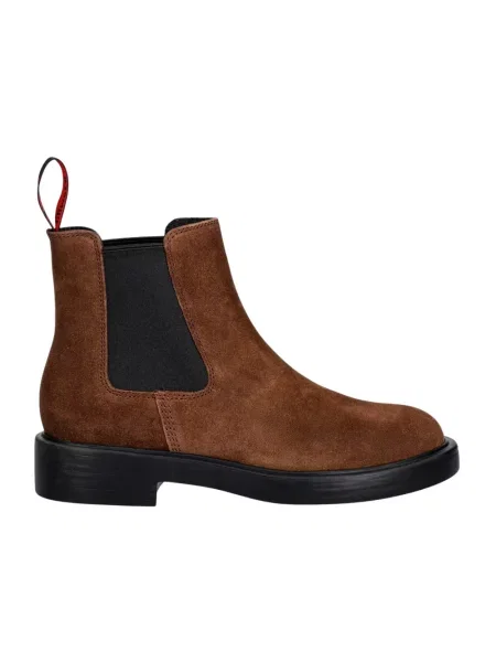 Buty do kostki Camper skórzane brązowe
