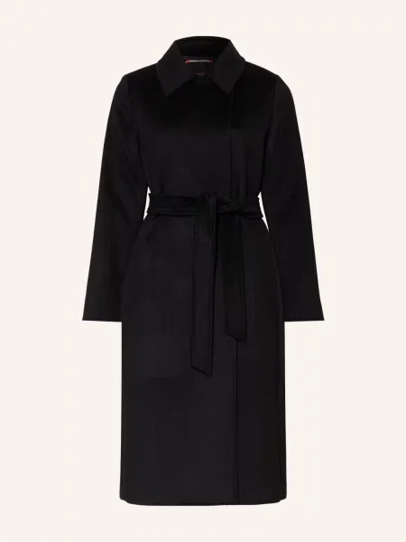 Max Mara Studio Vlněný Kabát černá
