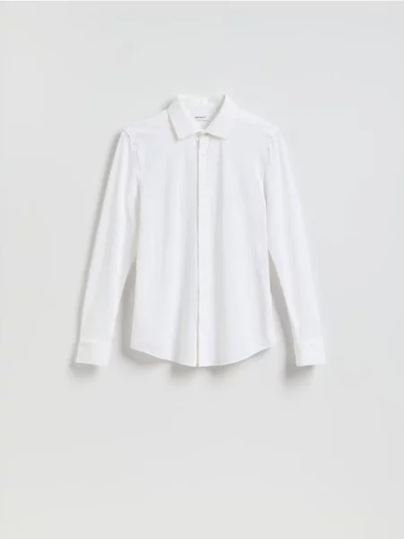 Reserved Cămașă super slim fit alb