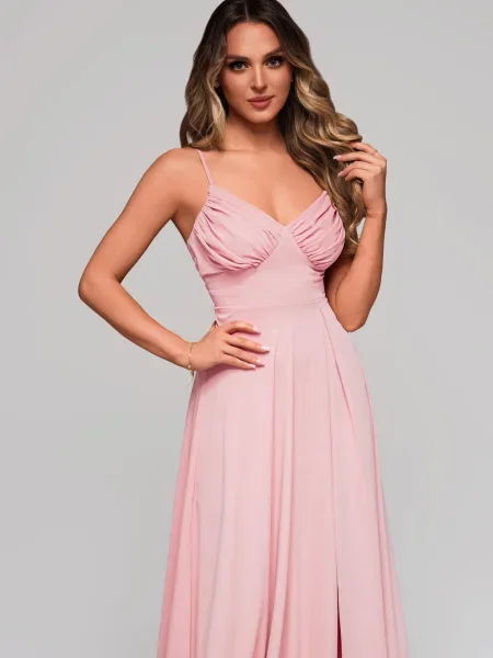 Rochie de seară Edoti roz