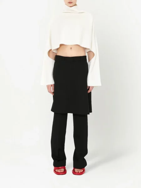 Megztinis Jw Anderson apkarpytas balta