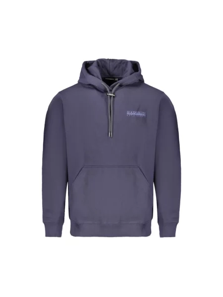 Bluza z kapturem Napapijri niebieska