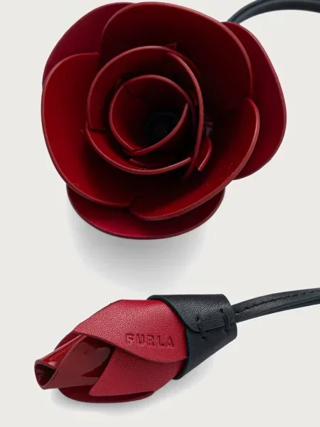 Шкіряна підвіска Furla рожева