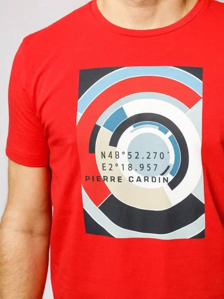 Футболка Pierre Cardin бавовна/еластан червоний