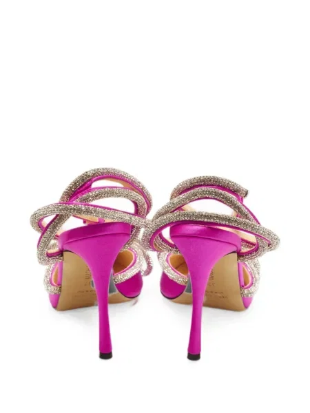 Pantofi cu toc Mach & Mach cu funde roz