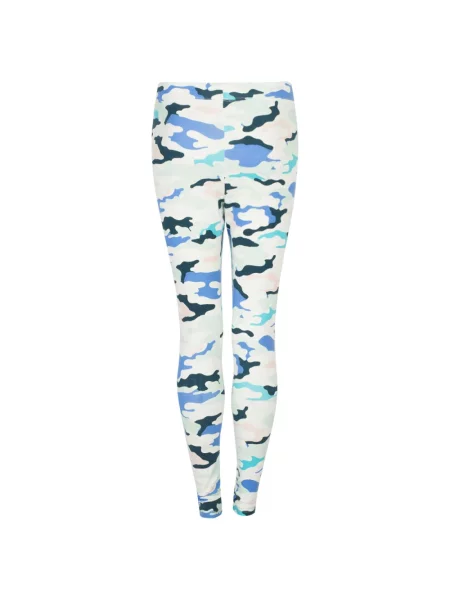 Spodnie Juicy Couture w kamuflażu niebieskie