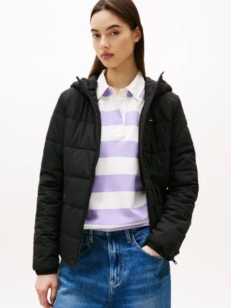 Tommy Jeans kurtka przejściowa czarny