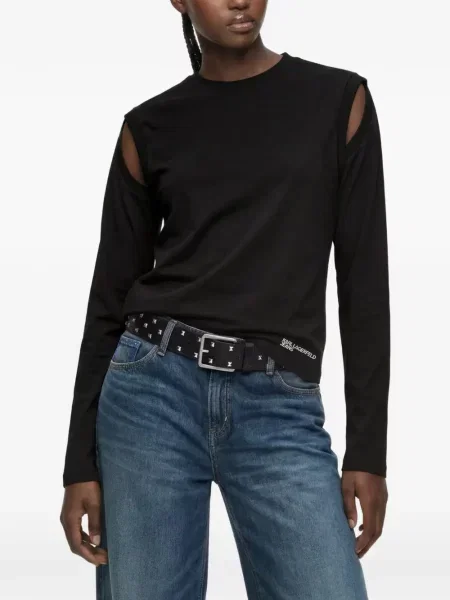 Lung top Karl Lagerfeld Jeans negru
