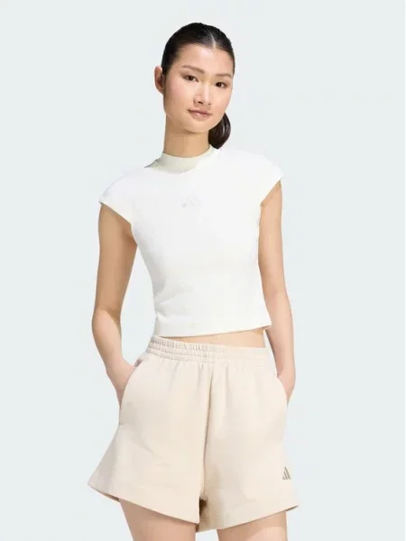 Тениска Adidas с автограф бяло