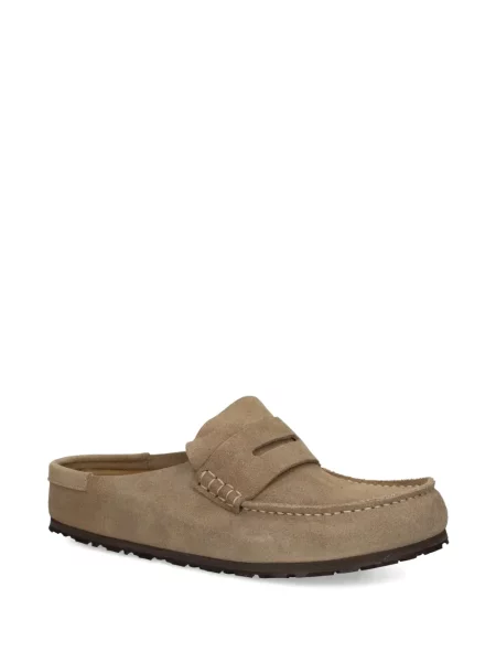 Papuci de casă Birkenstock din piele de căprioară