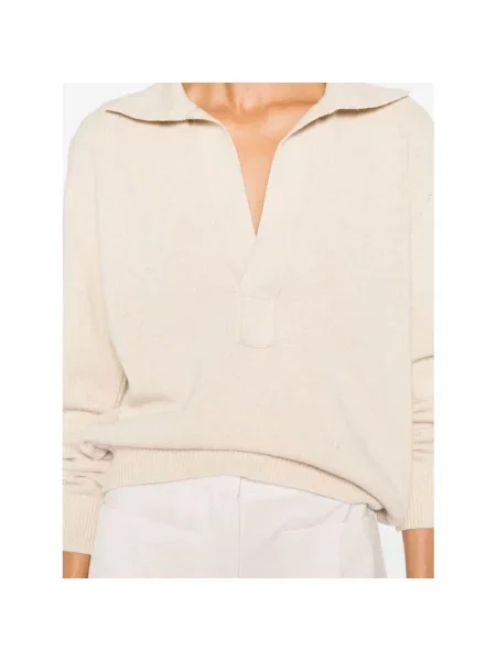 Sweter Victoria Beckham beżowy