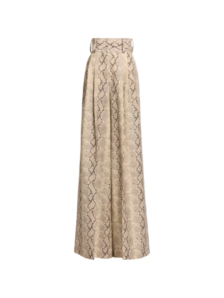 Pantaloni Elie Saab de lână cu imagine