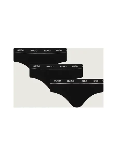 Hugo Bodywear 3 db-os tanga szett fekete