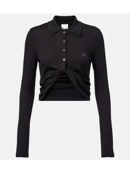 Polo Courreges negru