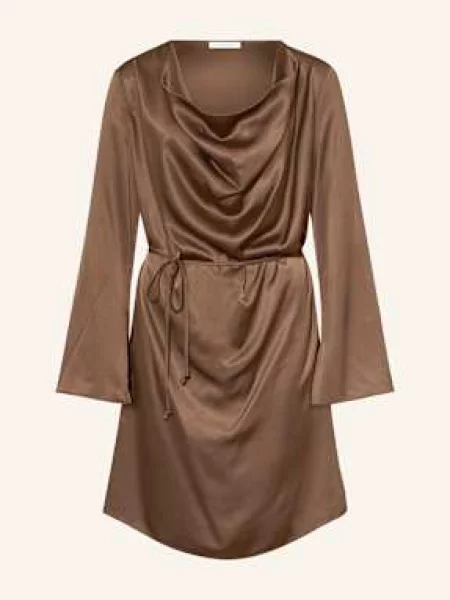 By Malene Birger Sukienka Koktajlowa Cornelia braun brązowa