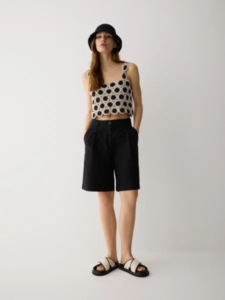 Тапочки Reserved с ремешками черные