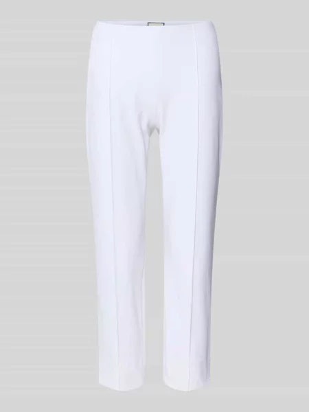 Spodnie capri z pionowymi szwami model CAPRI' Seductive biały